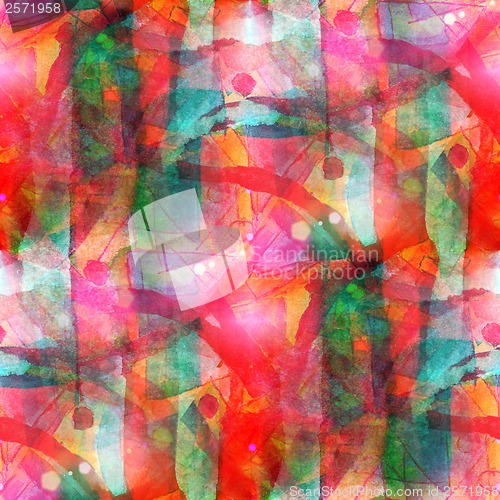 Image of sunlight grunge band red, green vanguard texture watercolor seam