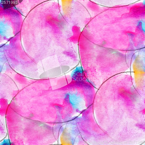 Image of watercolor seamless pink, blue background texture abstract paint