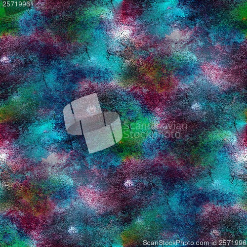 Image of watercolor seamless texture purple, blue, green background paint