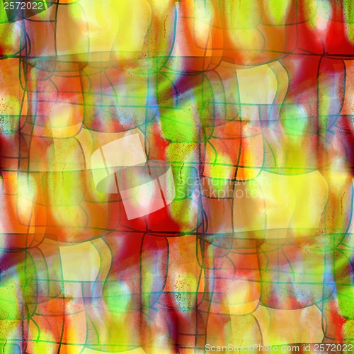 Image of artist grunge texture, watercolor green red