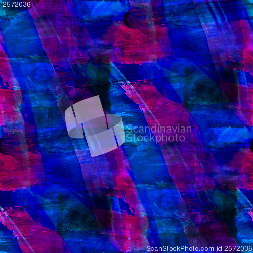 Image of blue purple watercolor background, art and seamless paint backgr