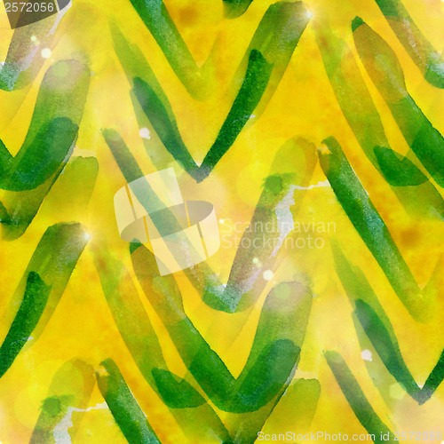 Image of sun glare grunge texture, watercolor seamless background, green