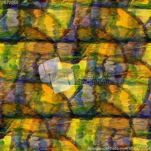 Image of background green blue ornament watercolor art seamless texture a
