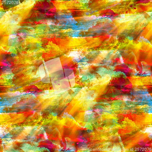 Image of sunlight seamless red yellow green blue texture watercolor wallp