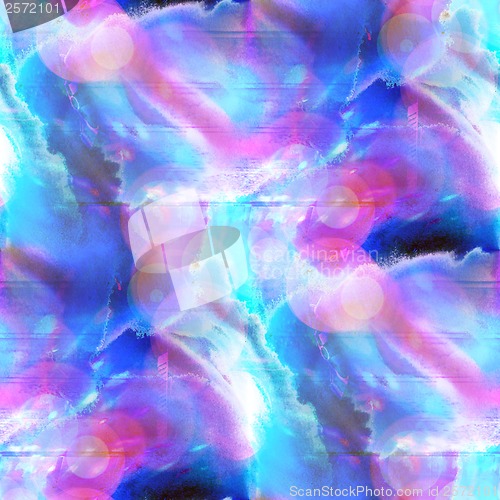 Image of sunlight seamless abstract art blue, purple texture watercolor w