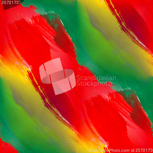 Image of band gouache seamless background green red yellow