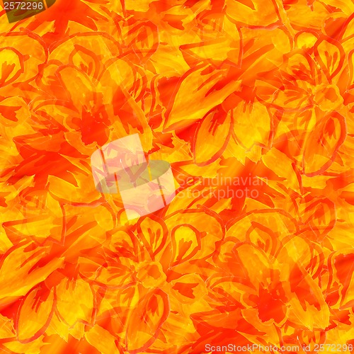 Image of sunlight seamless texture color watercolour orange flower abstra