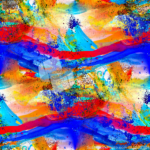 Image of abstract seamless texture watercolor color spots painted gouache