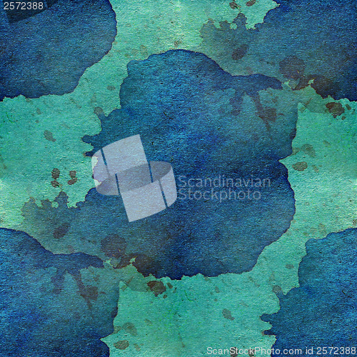 Image of wallpaper watercolor abstract blue green background paint color 