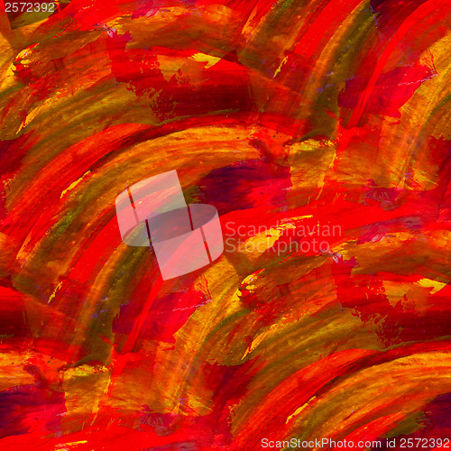 Image of art red yellow watercolor background, seamless paint background 