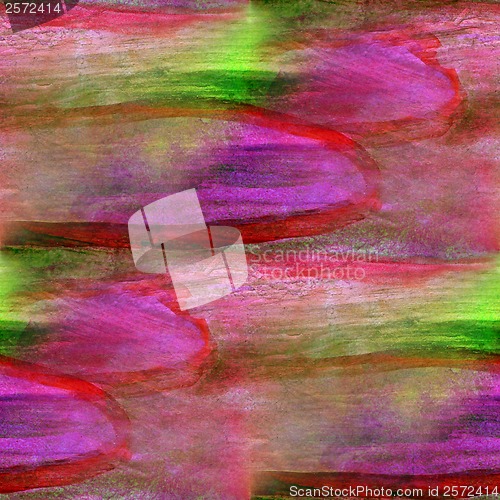 Image of grunge band texture watercolor red, green seamless, band backgro