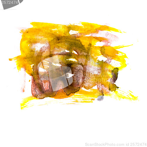 Image of brown yellow macro spot blotch texture isolated on a white backg