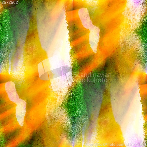 Image of sunlight watercolor brush abstract art green purple yellow artis