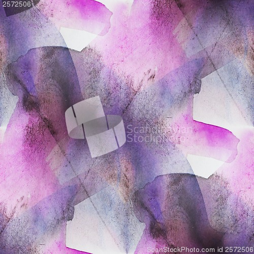 Image of seamless cubism purple abstract art Picasso texture watercolor w