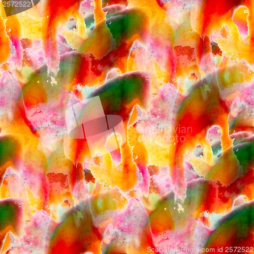 Image of seamless orange green texture color watercolour abstract