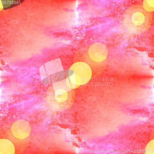 Image of seamless bokeh wallpaper blot red watercolor for your design