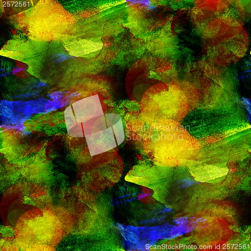 Image of sunlight art green seamless texture background, watercolor abstr