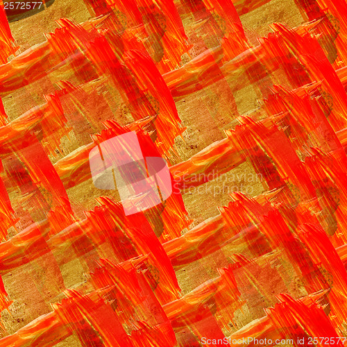 Image of abstract seamless red yellow orange hand painted watercolor back