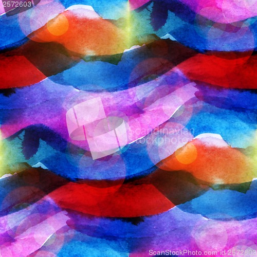 Image of sunlight macro watercolor blue, red, stripes seamless texture pa