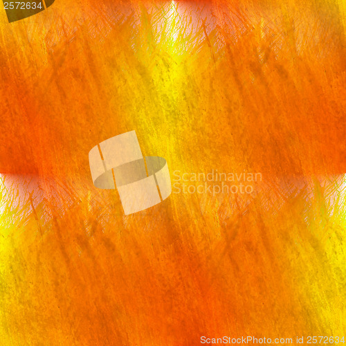 Image of artist background hand orange red watercolour brush texture