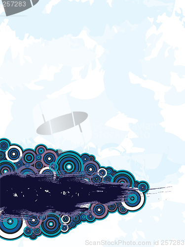 Image of abstract base stroke blue