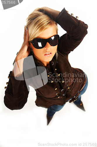 Image of girl with black sunglasses