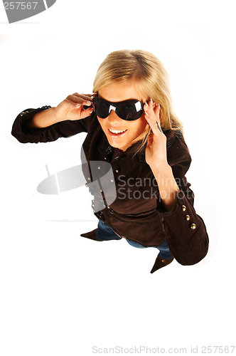 Image of girl with black sunglasses