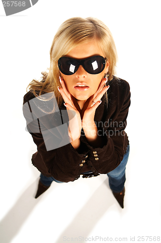 Image of girl with black sunglasses
