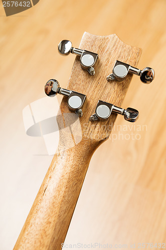 Image of Headstock of Ukulele Hawaiian Guitar