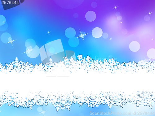 Image of Blue background with snowflakes. EPS 10