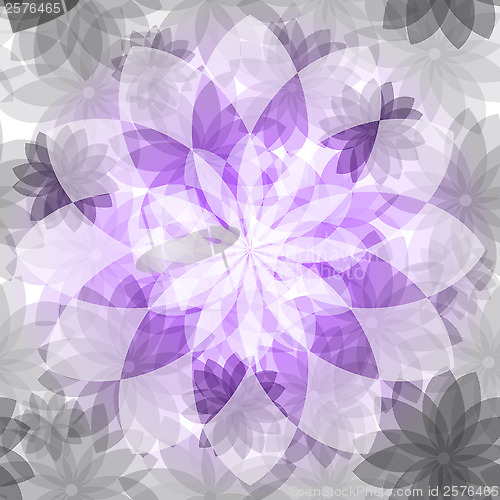 Image of Floral pink-gray seamless pattern
