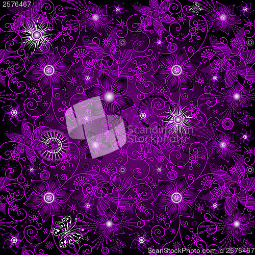Image of Seamless dark-violet pattern