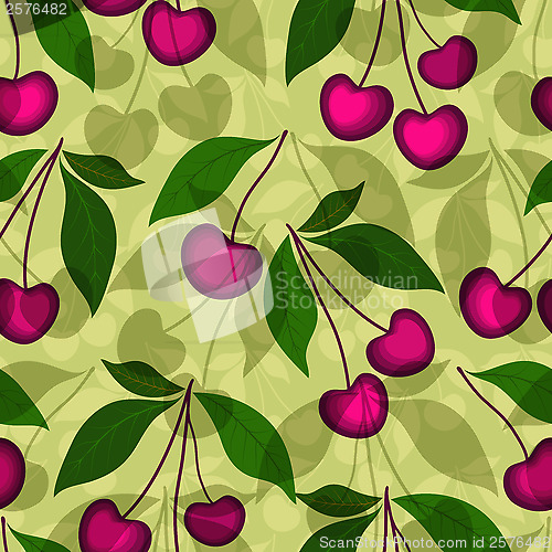 Image of Green floral seamless pattern
