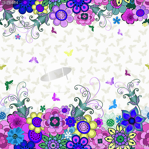 Image of Seamless floral spring pattern