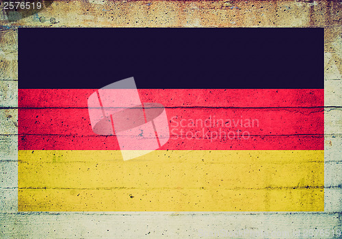 Image of Retro look German flag
