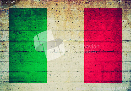 Image of Retro look Italian flag