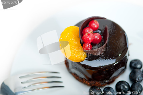 Image of chocolate and fruit cake