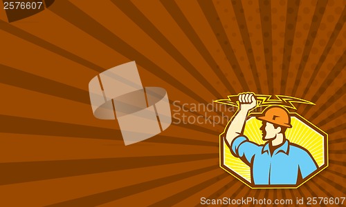 Image of Electrician Wielding Lightning Bolt