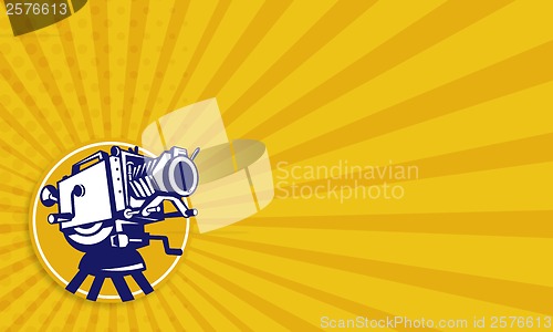 Image of Vintage Movie Film Camera Retro