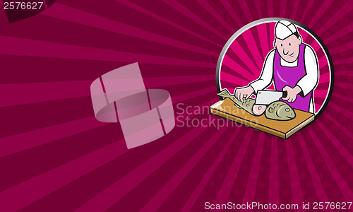 Image of Sushi Chef Butcher Fishmonger Cartoon