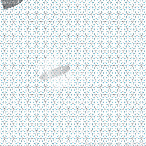 Image of seamless geometric and floral pattern 