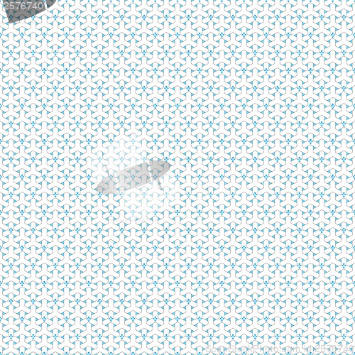 Image of seamless geometric and floral pattern 