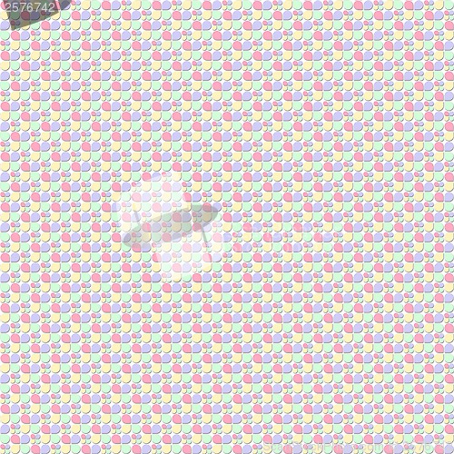 Image of seamless geometric and floral pattern 