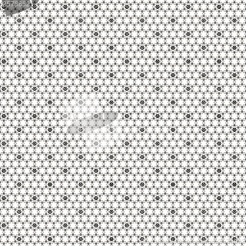 Image of seamless floral and stars pattern