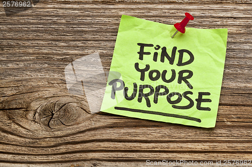 Image of find your purpose reminder