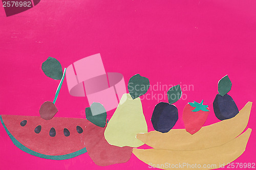 Image of Children's odd job with different fruits