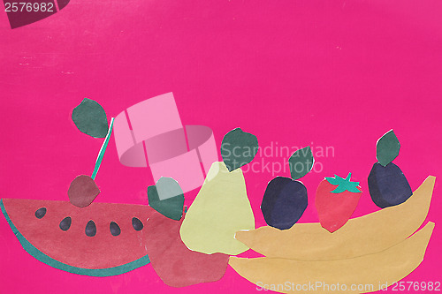 Image of Children's odd job with different fruits