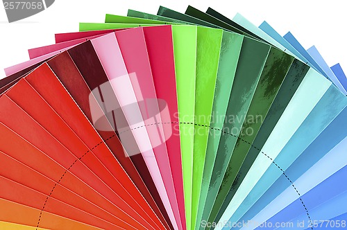 Image of Color Swatch Fan Cutout