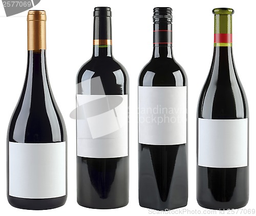 Image of Wine Bottles Template