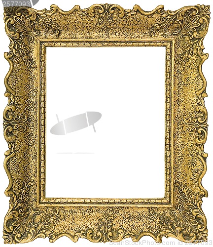 Image of Golden picture frame cutout